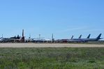 Nîmes-Arles-Camargue Airport - Nimes apron (West) overview with a number of A330's parked up - by FerryPNL