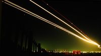 Brussels Airport - Night approach on rwy 02 slide scan - by Joannes Van mierlo