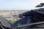 Vienna International Airport, Vienna Austria (LOWW) - northern side of gates building F/G with apron at the eastern end of terminal 3 at Wien airport - by Ingo Warnecke