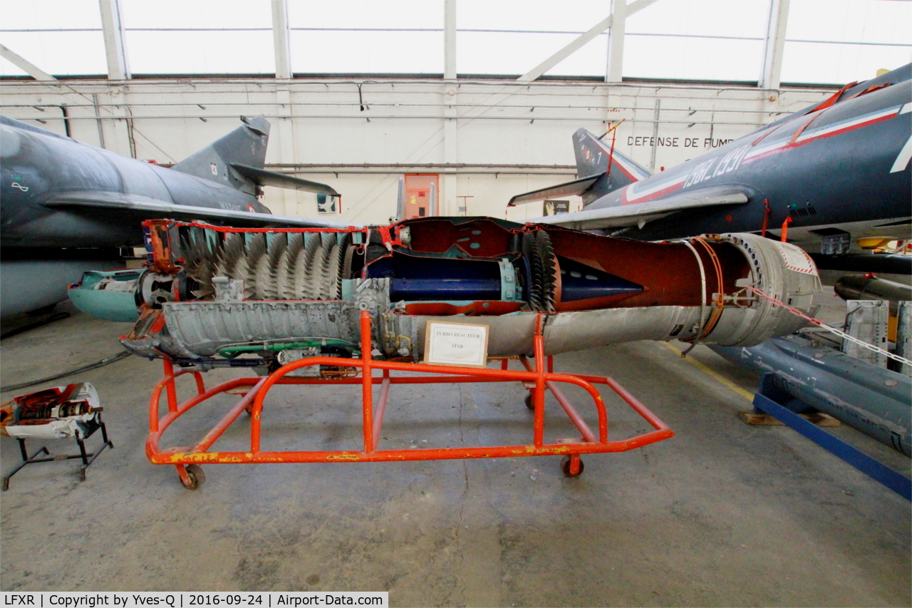 LFXR Airport - turbojet Atar, Naval Aviation Museum, Rochefort-Soubise airport (LFXR)